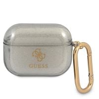 guess guapucg4gk airpods pro coverczarny/black glitter collection