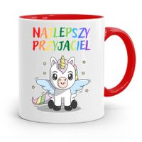 Kubek Czerwony Dla Dzieci Najlepszy Przyjaciel Z Nadrukiem Ze Zdjęciem