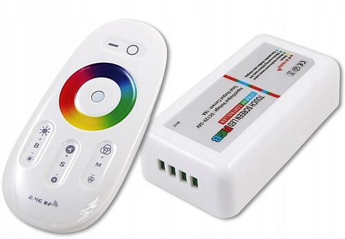 Sterownik kontroler z Touch Padem LED RGB 12/24V + Pilot RF 2,4GHz na Arena.pl