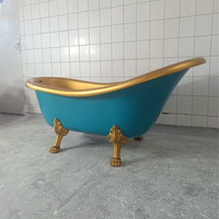 Wanna Retro Turkusowe Złoto - Premium Wanny Wolnostojące Retro