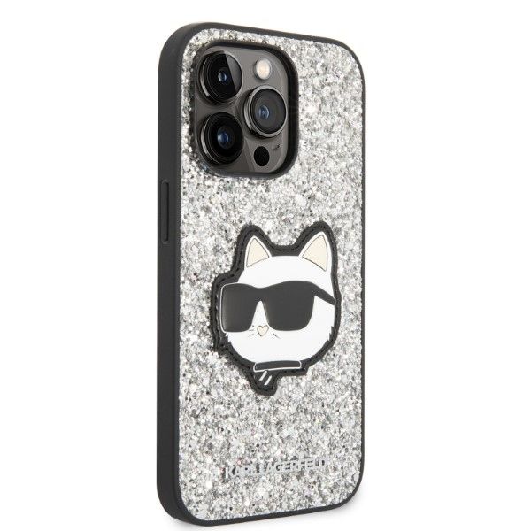 Etui Karl Lagerfeld do iPhone 14 Pro, Srebrny zdjęcie 4