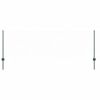 Ogrodzenie z słupkami Zielony 0.8 x 10 m Stal