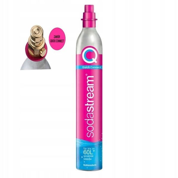 SodaStream nabój CO2 Quick Connect cylinder różowy zdjęcie 2
