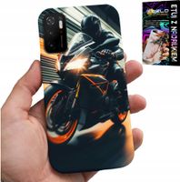 ETUI DO XIAOMI POCO M3 PRO 5G - MOTOCYKLISTA MOTOR FAN MOTOCYKL + SZKŁO
