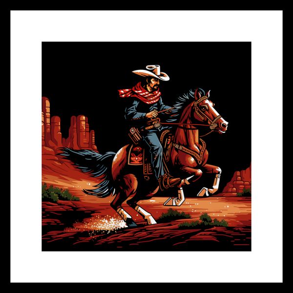 Plakat 30x30cm Galop przez Prerię zdjęcie 3