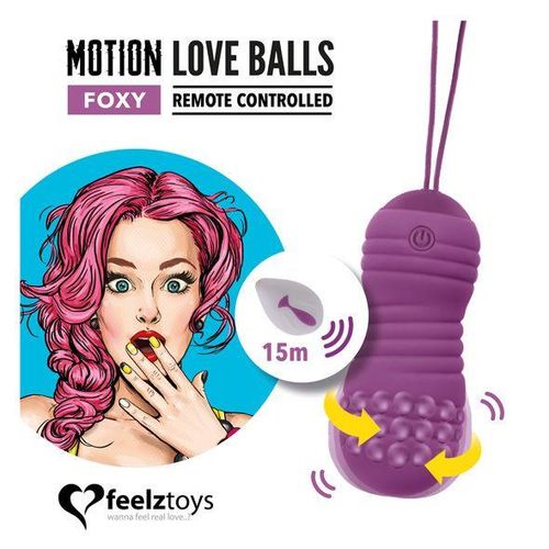 FeelzToys - Remote Controlled Motion Love Balls Foxy na Arena.pl