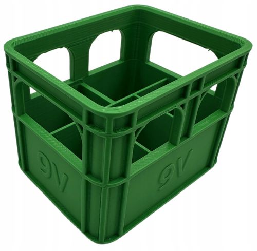 ORGANIZER NA BATERIE 9V KOSZYK POJEMNIK OPAKOWANIE ETUI ZIELONY na Arena.pl