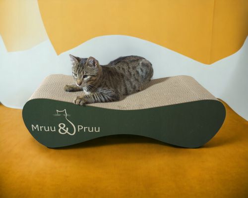 Drapak dla kota MIMI | zielony | 70x23x24 cm | MruuPruu na Arena.pl