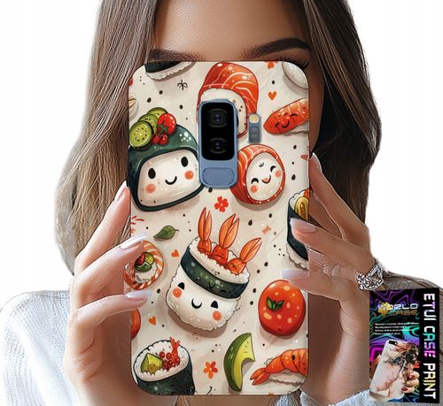 ETUI DO SAMSUNG GALAXY S9 PLUS - SŁODKIE UŚMIECHNIĘTE SUSHI OBUDOWA CASE na Arena.pl