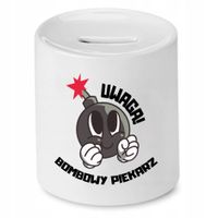 Skarbonka Dla Piekarza Bombowy Piekarz Prezent Z Nadrukiem Ze Zdjęciem