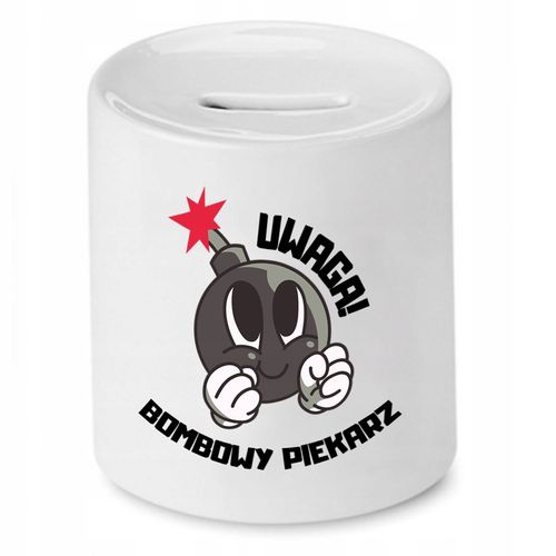 Skarbonka Dla Piekarza Bombowy Piekarz Prezent Z Nadrukiem Ze Zdjęciem na Arena.pl