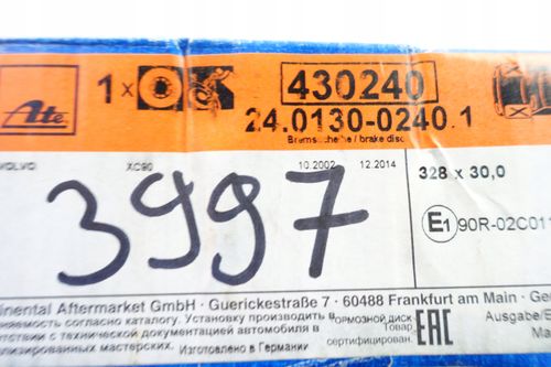TARCZA HAM PRZOD 328X30 V ATE na Arena.pl