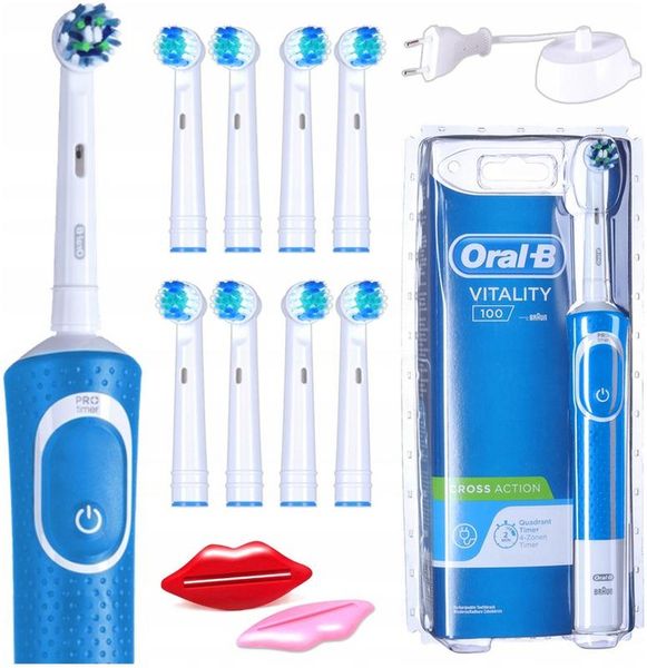 Szczoteczka Elektryczna ORAL-B Vitality 100 ZESTAW Niebieska zdjęcie 3