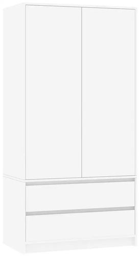 Szafa garderoba 90cm 2szuflady biała B-9 na Arena.pl