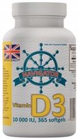 Navigator Witamina D3 10000IU 365 kapsułek NA ROK Odporność Osteoporoza
