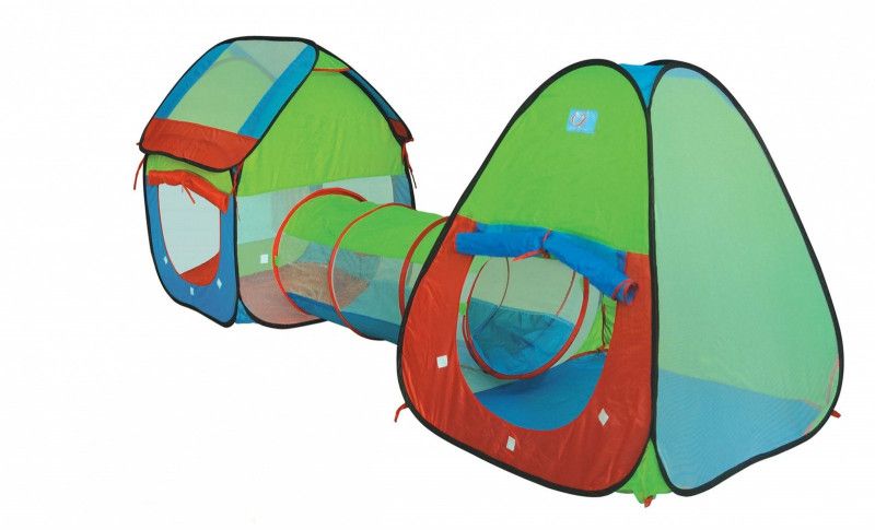 Namiot z tunelem 3 elementy 230x77x90cm zdjęcie 1