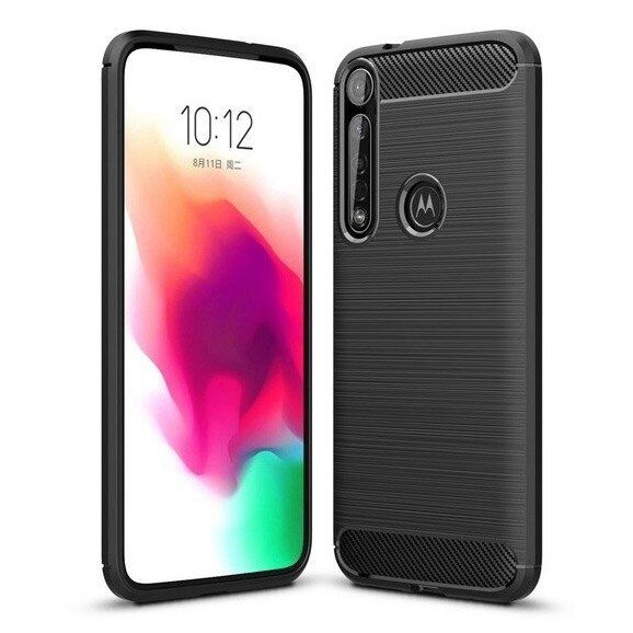 Pancerne etui Back Case Carbon do Motorola One Macro czarny zdjęcie 1