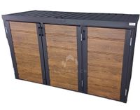 Zabudowa koszy na śmieci wiata śmietnikowa 207x80x120cm 3x240L NB222