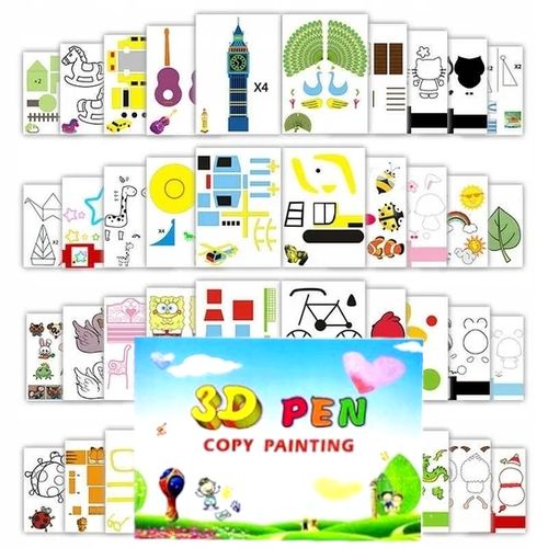 DŁUGOPIS 3D Dla Dzieci DRUKARKA 3D WKŁADY 150M Akcesoria Szablony Zestaw XL na Arena.pl