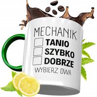 Kubek Zielony Dla Mechanika Na Urodziny Prezent