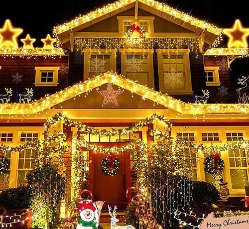 SOPLE 500 LED LAMPKI ZEWNĘTRZNE IP44 STAŁE + FLASH KURTYNA ŚWIETLNA GRUBE na Arena.pl