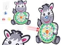 Gra na rzepy dart bezpieczne rzutki tarcza zebra