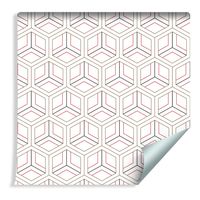 Tapeta Nowoczesny Geometryczny Ornament - Efekt 3D