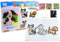 ND24_2145 Zestaw Koralików do Tworzenia Mozaiki Pies i Kot