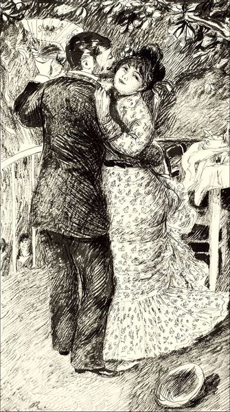 Dance in the Country, Auguste Renoir - plakat 60x80 cm zdjęcie 1