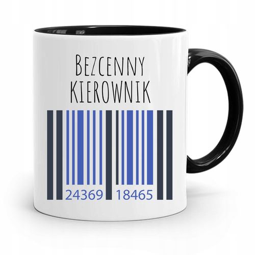 Kubek Czarny Dla Kierownika Bezcenny Kierownik Z Nadrukiem Ze Zdjęciem na Arena.pl