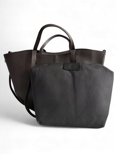 Torebka damska Vera Pelle Shopperka skóra naturalna BRĄZOWA MAXI na Arena.pl