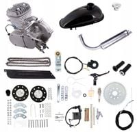 SILNIK SPALINOWY DO ROWERU 80cc 2T MAX PEŁNY ZESTAW KPL 2024 MOCNY