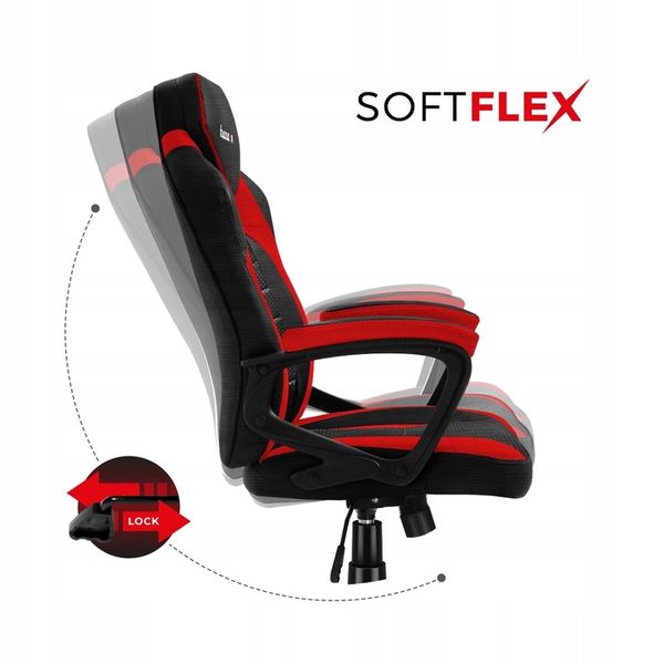 Fotel Gamingowy HUZARO FORCE 2.5 Red Mesh zdjęcie 9