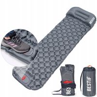 MATERAC TURYSTYCZNY TREKKINGOWY DMUCHANY MATA ULTRALEKKI Z WBUDOWANĄ POMPKĄ
