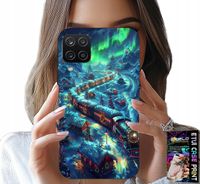 ETUI DO SAMSUNG A12 / M12 - POCIĄG, EKSPRES ŚWIĄTECZNY WZORY + SZKŁO