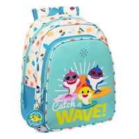 Plecak szkolny Baby Shark Surfing Niebieski Biały 27 x 33 x 10 cm
