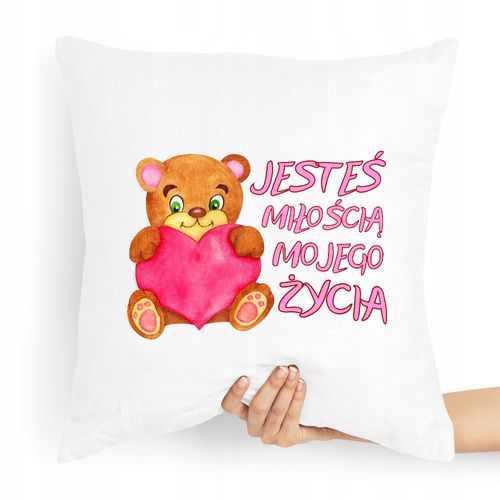 Poduszka Dla Chłopaka Jesteś Miłością Mojego Życia Z Nadrukiem Ze Zdjęciem na Arena.pl