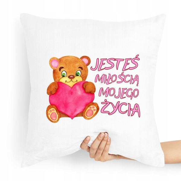 Poduszka Dla Chłopaka Jesteś Miłością Mojego Życia Z Nadrukiem Ze Zdjęciem zdjęcie 1