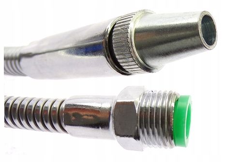 WĘŻYK PRZEWÓD DO CHŁODZIWA METALOWY WYLEWKA Z ZAWORKIEM 50cm GWINT 1/2 na Arena.pl