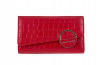 Pierre Cardin elegancki portfel damski skóra ekologiczna czerwony WX35-703