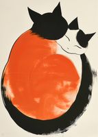 Plakat 50x70cm Yin i Yang Kotów