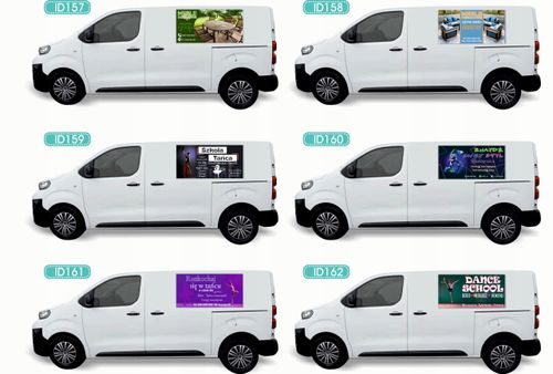 Reklama Naklejka na samochód wiele różnych wzorów WYMIANA BUTLI na Arena.pl