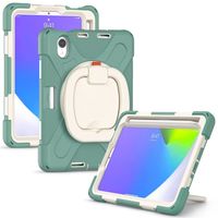 Etui na Tablet  iPad Mini 6 z Obrotową Podstawką Pancerne Zielone