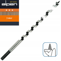 Alpen wiertło śrubowe do drewna/świder 25x235 mm Form Lewis 0021602500100