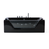 Wanna LED z hydromasażem czarna SAMANA