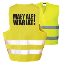 Kamizelka Odblaskowa Imprezowa Mały Ale Wariat ! Libres Maływariat Bhp Robocze