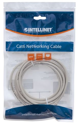 PATCH CORD INTELLINET CAT6 UTP 1,5M SZARY 100% MIEDŹ 348380 na Arena.pl