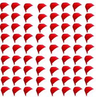 Czapka Świętego Mikołaja Z Pomponem Miękka Zestaw 48 Szt 32x38 cm