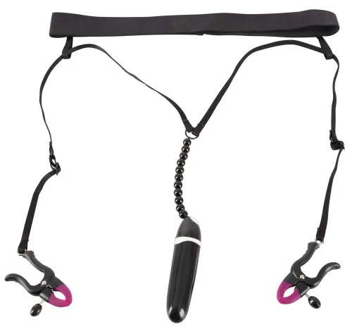 bad kitty model 603510 - stringi z wibracjami i regulacją, czarne na Arena.pl