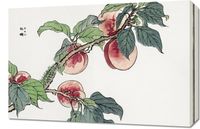 Obraz 60x40cm Gąsienica na Drzewie Morimoto Toko Japoński Vintage do Salonu